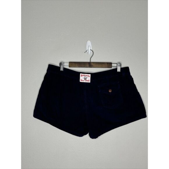 WOMEN BIRDWELL BEACH BRITCHES NAVY BLUE CORDUROY SHORTIE BEACH SHORTS POCKETS 12 - Picture 4 of 12